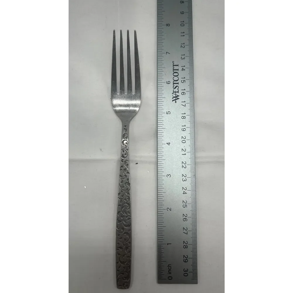 Vintage Corsican Japan Stainless Flatware 4 Knives 1 Fork 2 Soup Spoons